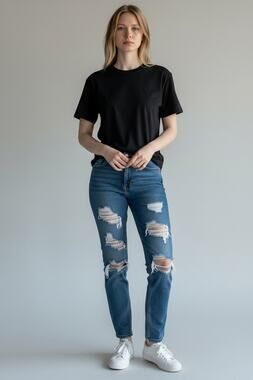 TOPSHOP Moto Hayden Jeans Size 26 Distressed  W26 / L30